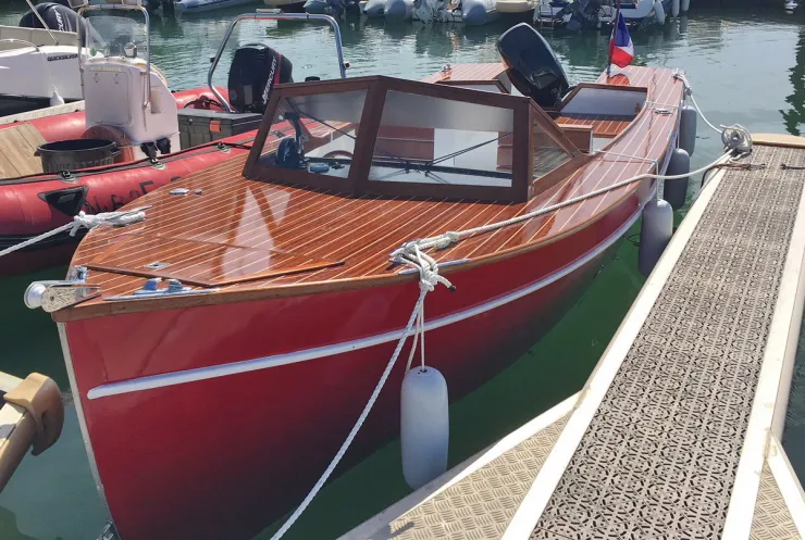 Classic Wood Motor Boat